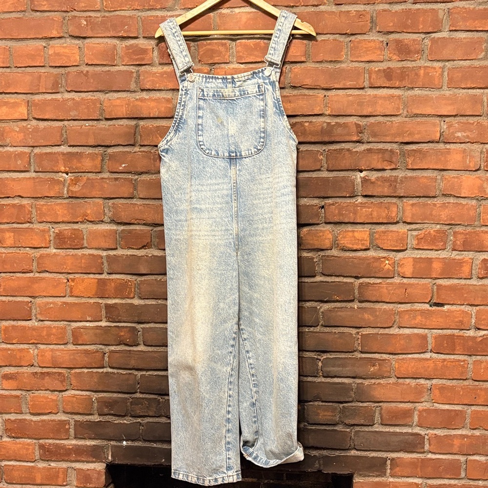 Zara Women's Light Blue Denim Overalls